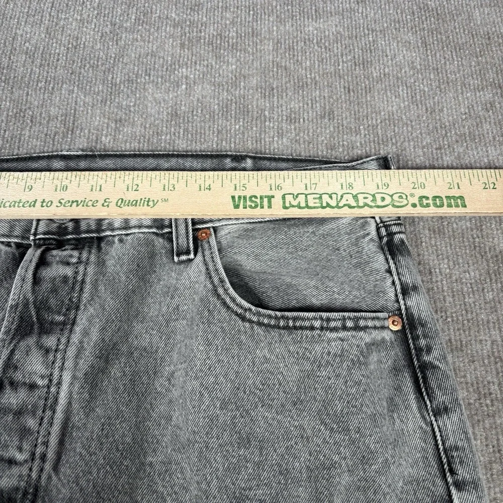 Levis 501 Jeans Mens 38x30 Original Fit Straight Leg Gray‎ Denim Cotton NWOT